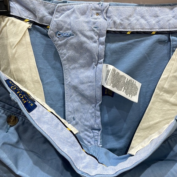 BNWT Polo Ralph Lauren Mens Polo pant 38x32" L Classic fit powder Blue - Picture 9 of 9